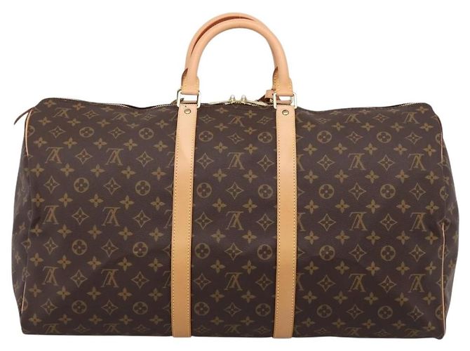 LOUIS VUITTON Monogram Keepall 55 Boston Bag M41424 LV Auth 206444SM Monogramm - Ansicht 2