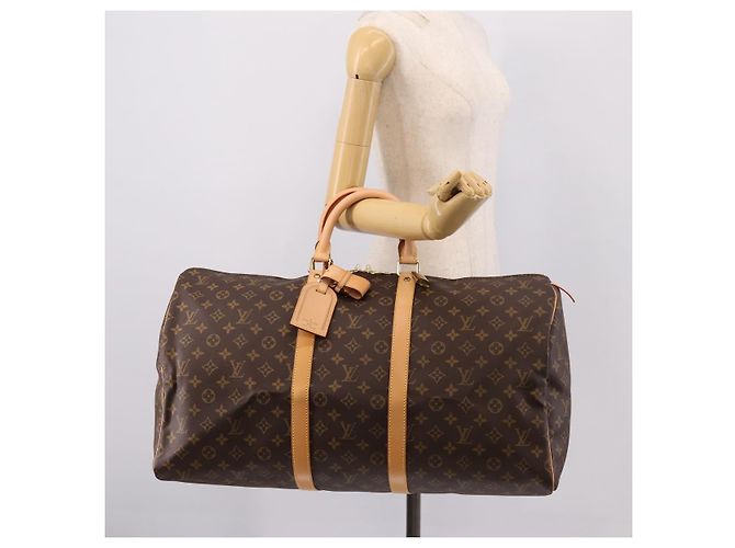 LOUIS VUITTON Monogram Keepall 55 Boston Bag M41424 LV Auth 206444SM Monogramm - Ansicht 23