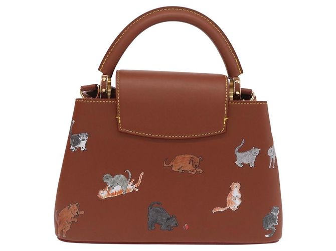 LOUIS VUITTON Catgram Capucine BB Handtasche 2-Wege Braun M25874 LV Auth 167633SM - Ansicht 2