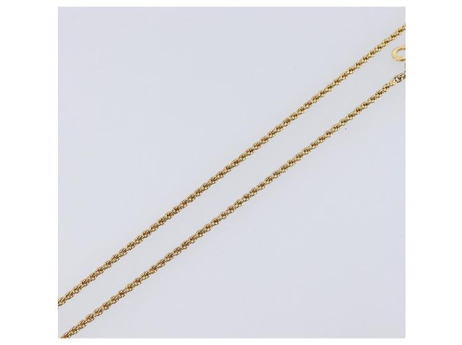 Collana Christian Dior metallo Gold Auth 205492 D'oro - vista 13