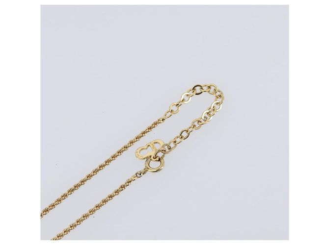 Collana Christian Dior metallo Gold Auth 205492 D'oro - vista 14