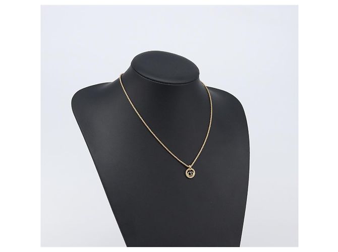 Collana Christian Dior metallo Gold Auth 205492 D'oro - vista 15