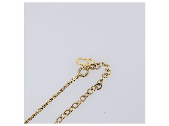 Collana Christian Dior metallo Gold Auth 205492 D'oro - vista 8