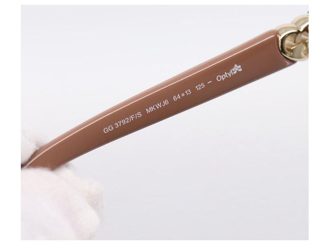 GUCCI Sunglasses plastic Brown Auth 205499M - view 11