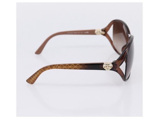 GUCCI Sunglasses plastic Brown Auth 205499M - view 3