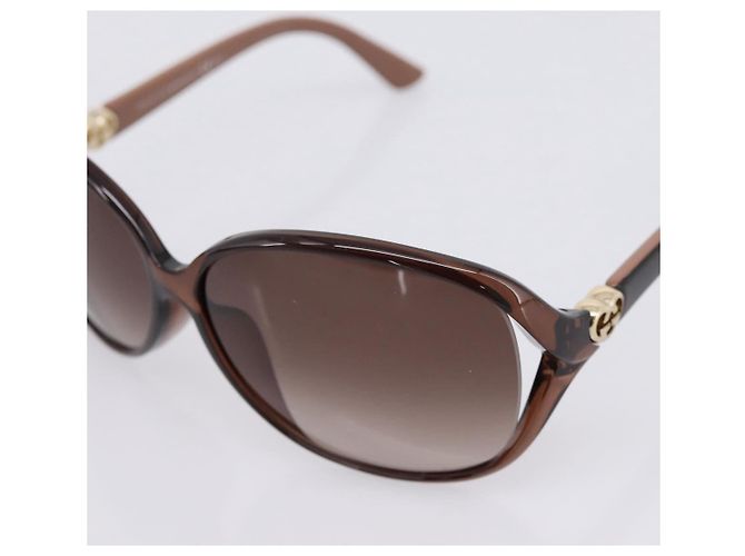 GUCCI Sunglasses plastic Brown Auth 205499M - view 8