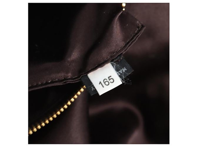 Sac à main Miu Miu en cuir 2way Marron Or Auth 202512A Doré - vue 12