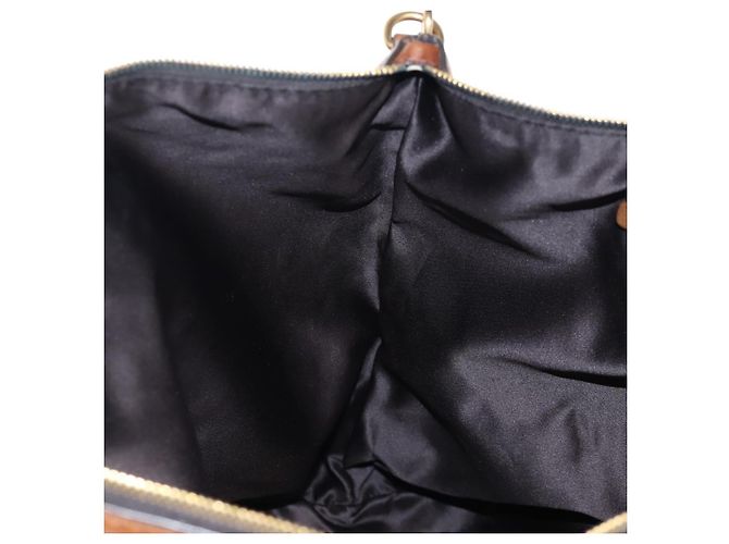 Sac à main Miu Miu en cuir 2way Marron Or Auth 202512A Doré - vue 23