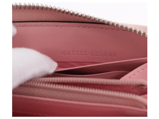 GUCCI Langbeutel aus Leder Rosa Silber 443123 Auth 205414M Pink - Ansicht 11
