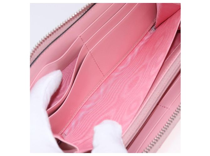 GUCCI Langbeutel aus Leder Rosa Silber 443123 Auth 205414M Pink - Ansicht 20