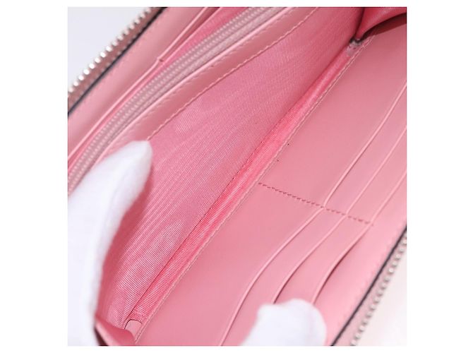 GUCCI Langbeutel aus Leder Rosa Silber 443123 Auth 205414M Pink - Ansicht 22