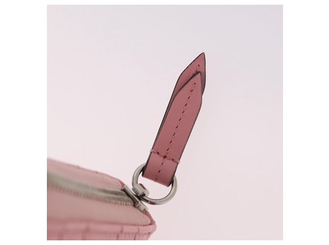 GUCCI Langbeutel aus Leder Rosa Silber 443123 Auth 205414M Pink - Ansicht 8