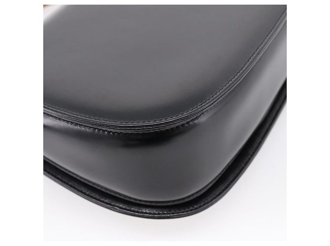 Sac à main GUCCI Bamboo en cuir 2 voies Noir Or 000 926 0633 Auth ep16411V Doré - vue 17