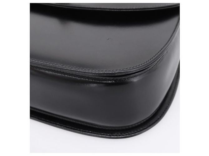 Sac à main GUCCI Bamboo en cuir 2 voies Noir Or 000 926 0633 Auth ep16411V Doré - vue 8