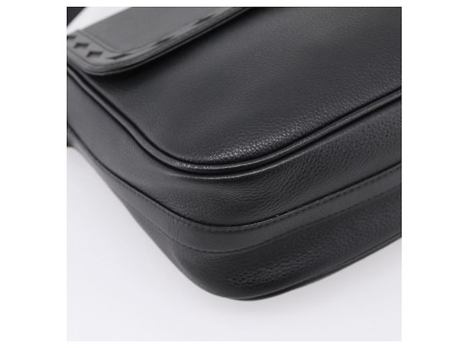 Autre Marque Bolsa de Ombro Saint Laurent em Couro Preto e Ouro Auth bs37510A Dourado - vista 14