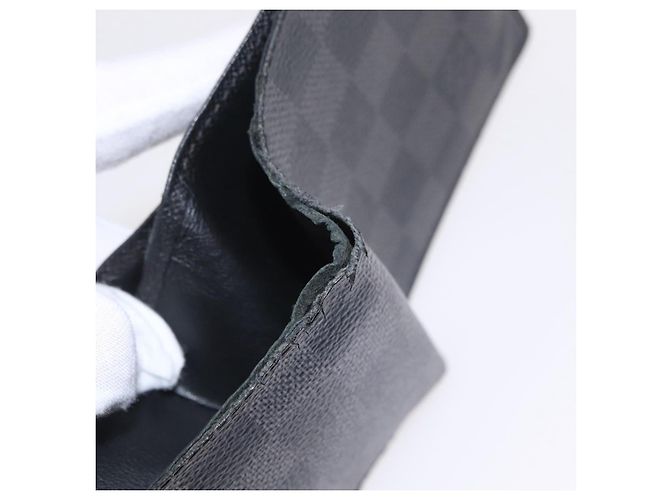LOUIS VUITTON Damier Graphite Monogram Portefeuille Marco 2 Set Auth 206946 Damier ebene - vista 20
