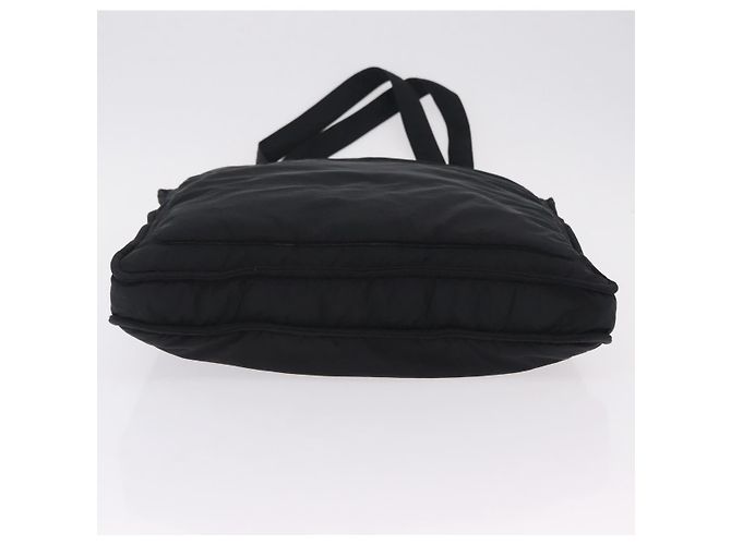 Bolsa de Ombro Miu Miu Nylon Black Silver Auth ka6516 Preto Prata - vista 5