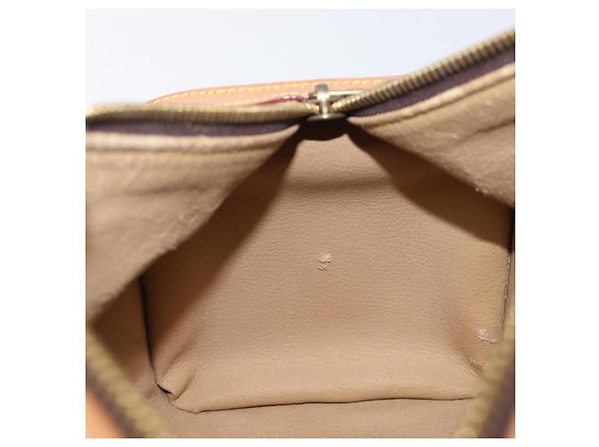 Bolsa ETRO PVC Canvas Brown Gold Auth 206896 Marrom Dourado - vista 21