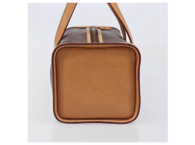Bolsa ETRO PVC Canvas Brown Gold Auth 206896 Marrom Dourado - vista 3