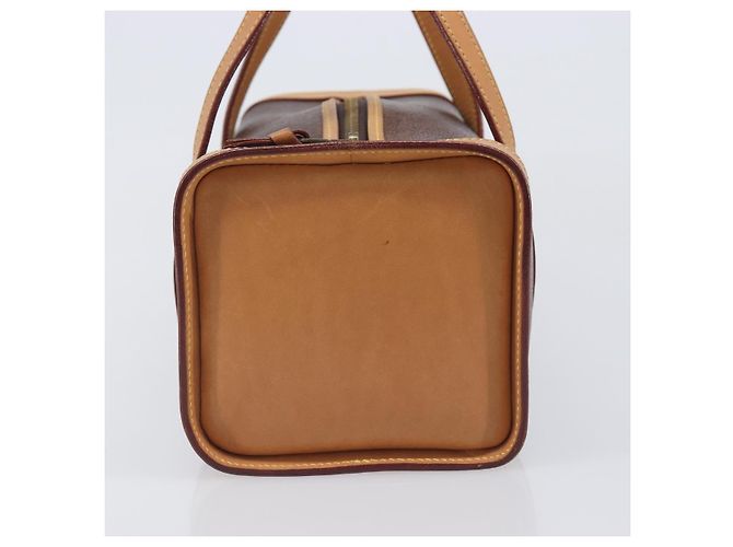 Bolsa ETRO PVC Canvas Brown Gold Auth 206896 Marrom Dourado - vista 4
