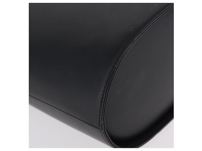 BURBERRY Nova Check Handtasche Leder Black Beige Auth BA16132 Schwarz - Ansicht 14