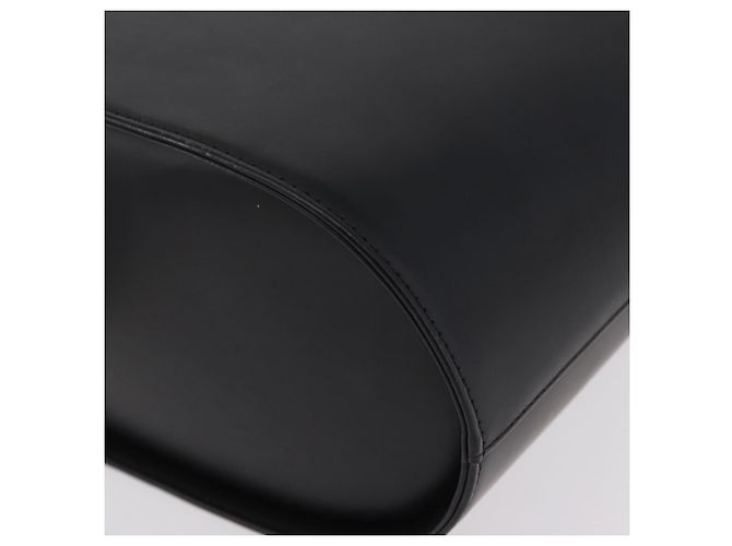 BURBERRY Nova Check Handtasche Leder Black Beige Auth BA16132 Schwarz - Ansicht 15
