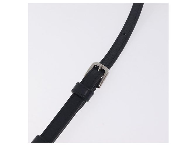 Bolsa de Ombro GUCCI GG Supreme PVC Navy Silver 625615 Auth ka6531V Prata Azul marinho - vista 9