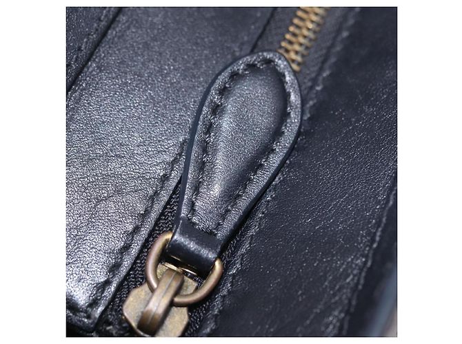 Céline Borsa a mano CELINE Luggage Nano Shopper in pelle 2way Rosa Tono Oro Auth ka6469V - vista 21