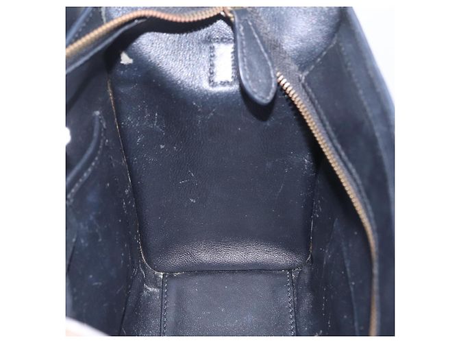 Céline Borsa a mano CELINE Luggage Nano Shopper in pelle 2way Rosa Tono Oro Auth ka6469V - vista 23
