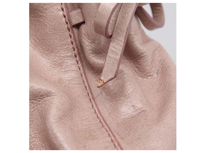 Miu Miu Vitellolux Handtasche Leder 2way Rosa Goldfarben Auth 206664V Pink - Ansicht 10