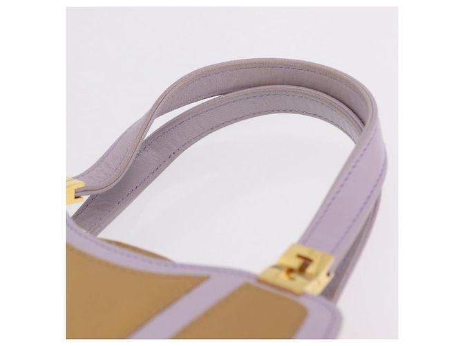 FENDI Handtasche Leder Lila Goldton Auth BA16086 - Ansicht 14