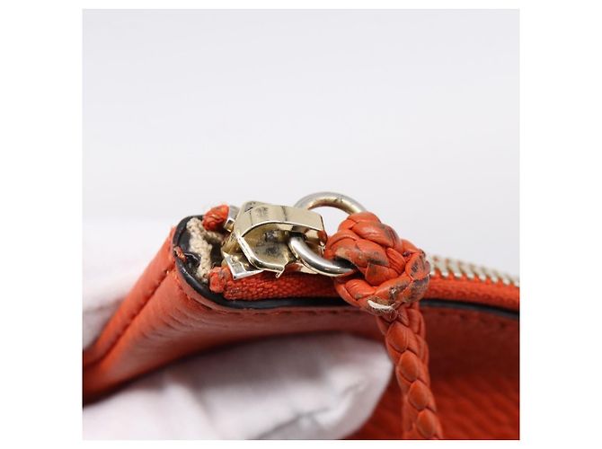 Borsa Clutch GUCCI in Pelle Outlet Orange Gold 449653 Auth ep16394A - vista 10