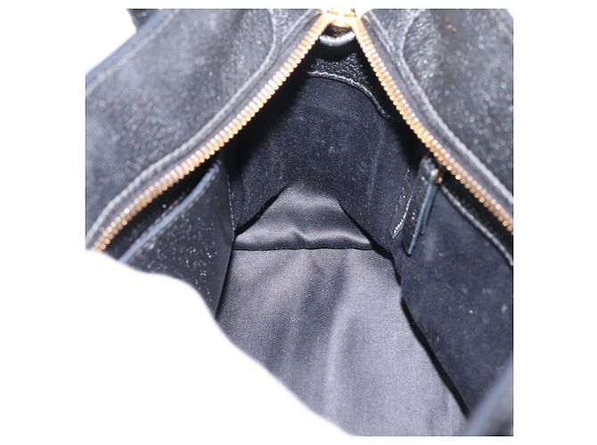 Borsa a mano Miu Miu con fiocco frontale in pelle 2way Black Gold Auth am12684V Nero D'oro - vista 23