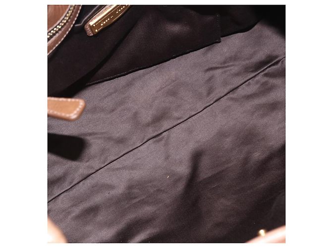Bolsa de mão Miu Miu em couro 2way Bege Dourado Auth 167654SAM - vista 10