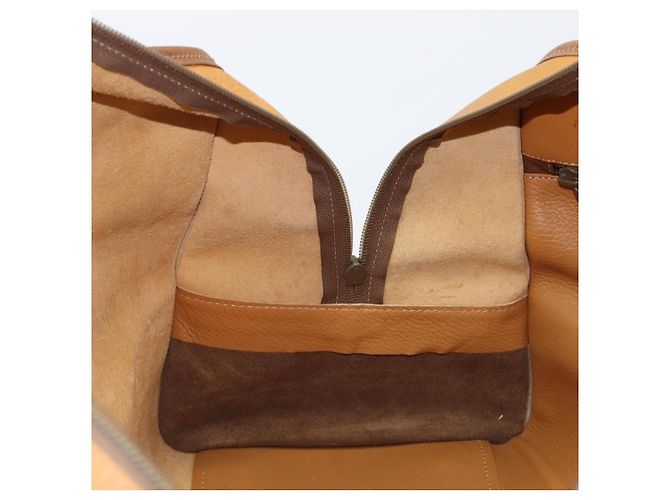 Bolsa Boston LOEWE em couro bege dourado autêntica bs37201 - vista 19