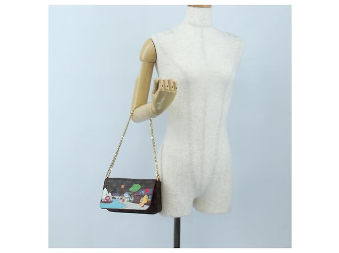 LOUIS VUITTON Monogram Vivienne Pochette Felice Shoulder Bag LV Auth 204525SAM Monograma - vista 33