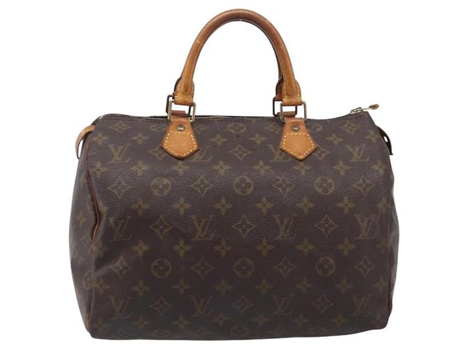 LOUIS VUITTON Monogram Speedy 30 Hand Bag M41526 LV Auth 206029 Monograma - vista 13