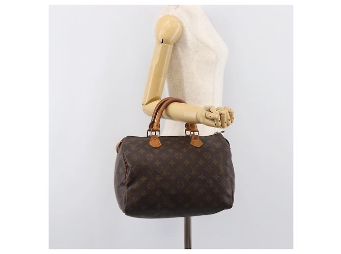 LOUIS VUITTON Monogram Speedy 30 Hand Bag M41526 LV Auth 206029 Monograma - vista 24
