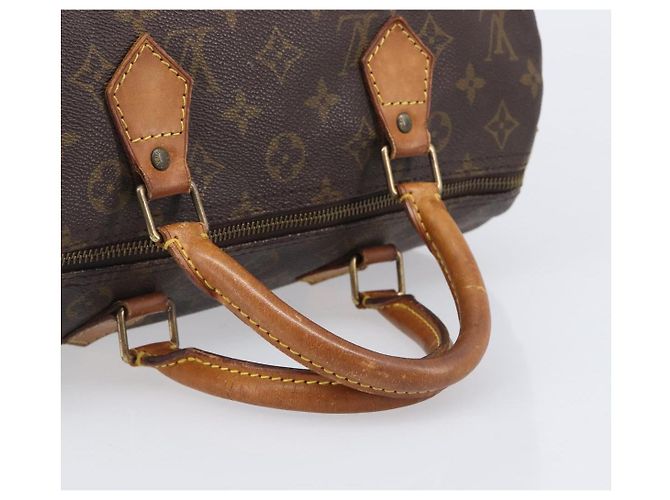 LOUIS VUITTON Monogram Speedy 30 Hand Bag M41526 LV Auth 206029 Monograma - vista 7