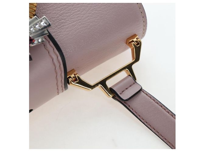 Sac à épaule Miu Miu Cuir Rose Or Auth 206391M Doré - vue 14