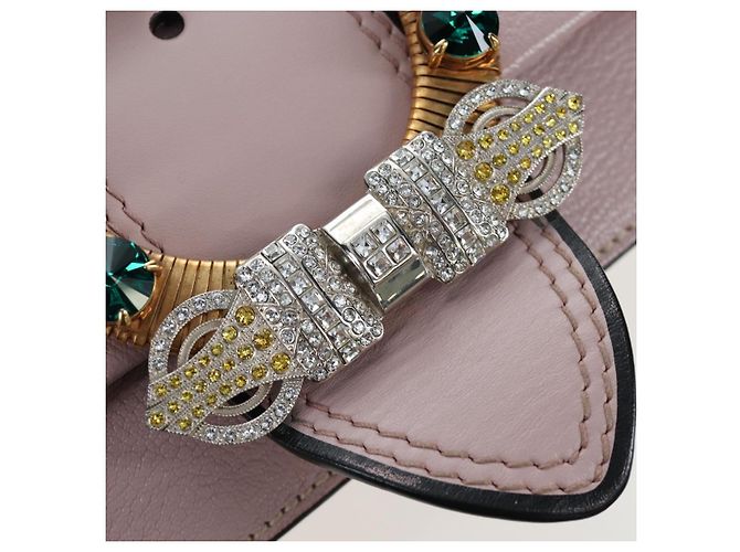 Sac à épaule Miu Miu Cuir Rose Or Auth 206391M Doré - vue 22