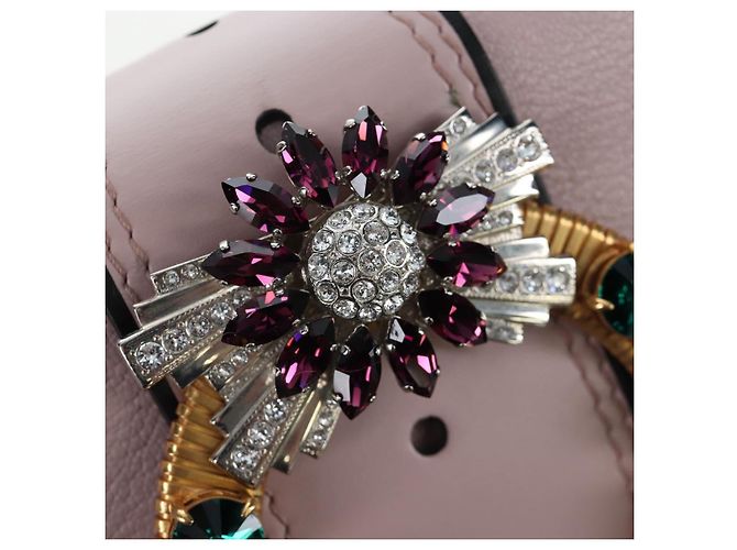 Sac à épaule Miu Miu Cuir Rose Or Auth 206391M Doré - vue 25