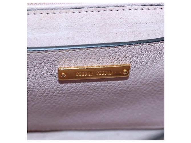 Sac à épaule Miu Miu Cuir Rose Or Auth 206391M Doré - vue 27