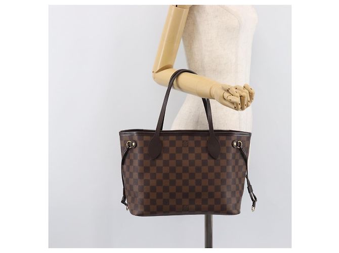 LOUIS VUITTON Damier Ebene Neverfull PM Tote Bag N51109 LV Auth 206715V - Ansicht 29