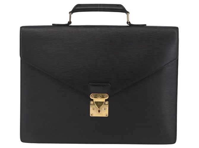 LOUIS VUITTON Epi Serviette Conseiller Briefcase Black M54422 LV Auth BA16193 Schwarz - Ansicht 13