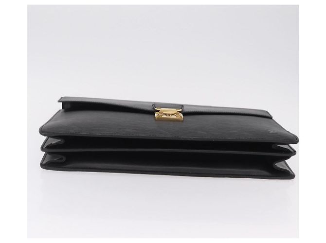 LOUIS VUITTON Epi Serviette Conseiller Briefcase Black M54422 LV Auth BA16193 Schwarz - Ansicht 5