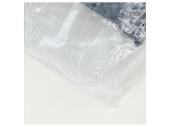 Borsa a mano GIVENCHY Vinyl 2way Clear Silver Auth 206748A Argento - vista 15