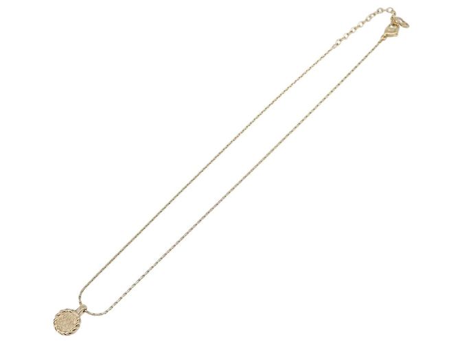 Collana Christian Dior metallo Gold Auth 205485 D'oro - vista 10