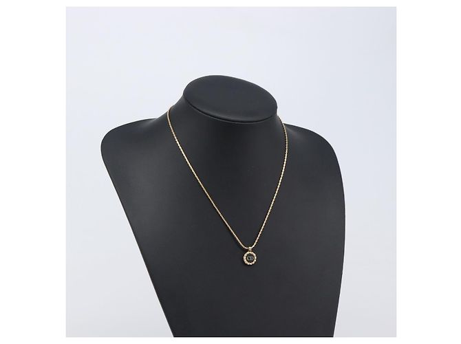 Collana Christian Dior metallo Gold Auth 205485 D'oro - vista 16