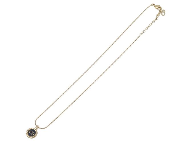 Collana Christian Dior metallo Gold Auth 205485 D'oro - vista 2